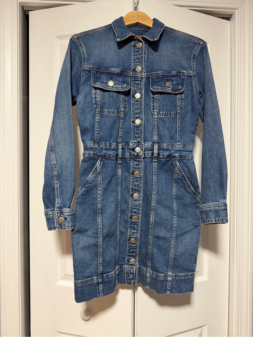 NWT Lauren Ralph Lauren Denim Trucker Shirtdress